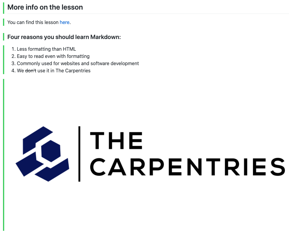 Rendered solution to the markdown exercise