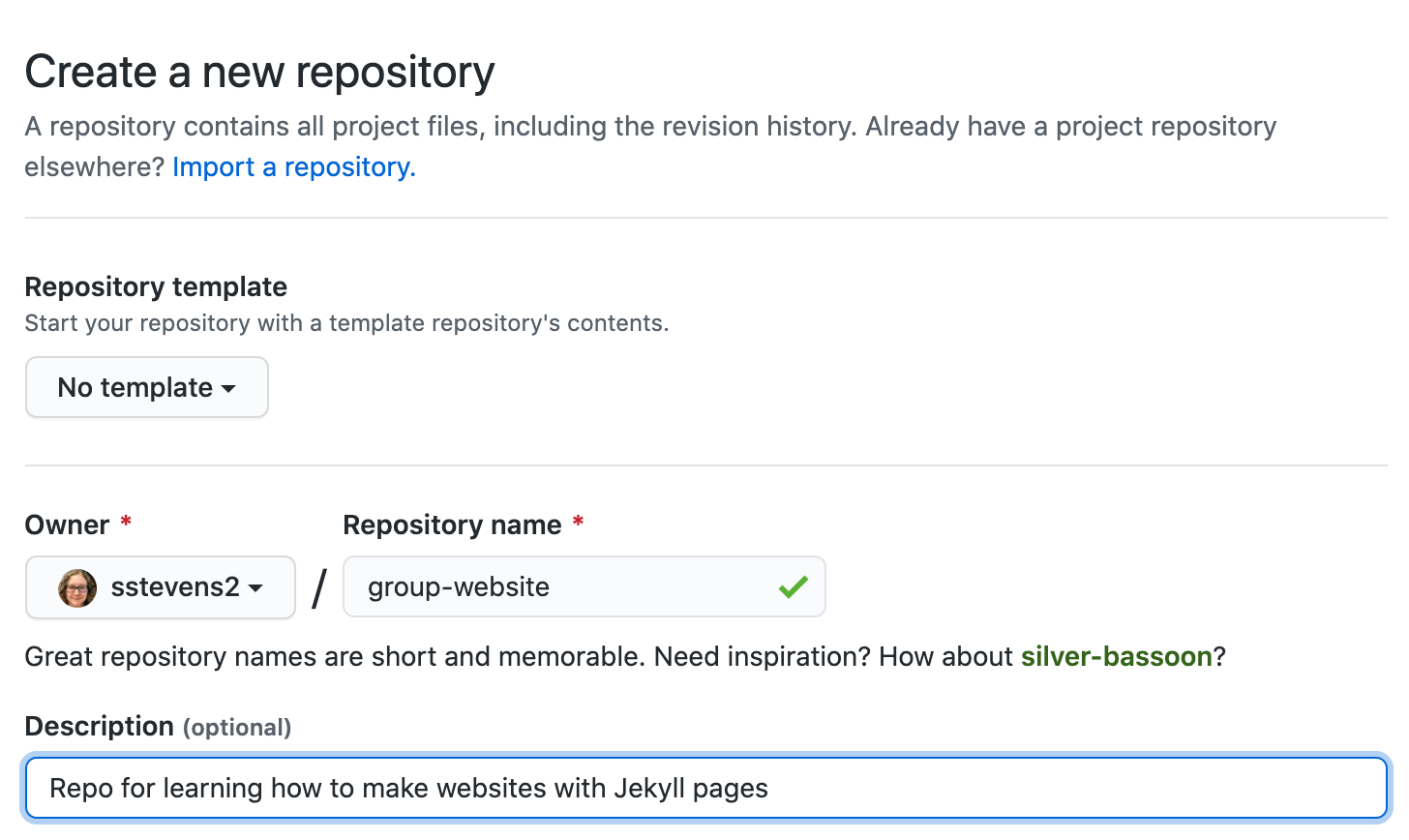 Repository name set to group-website
