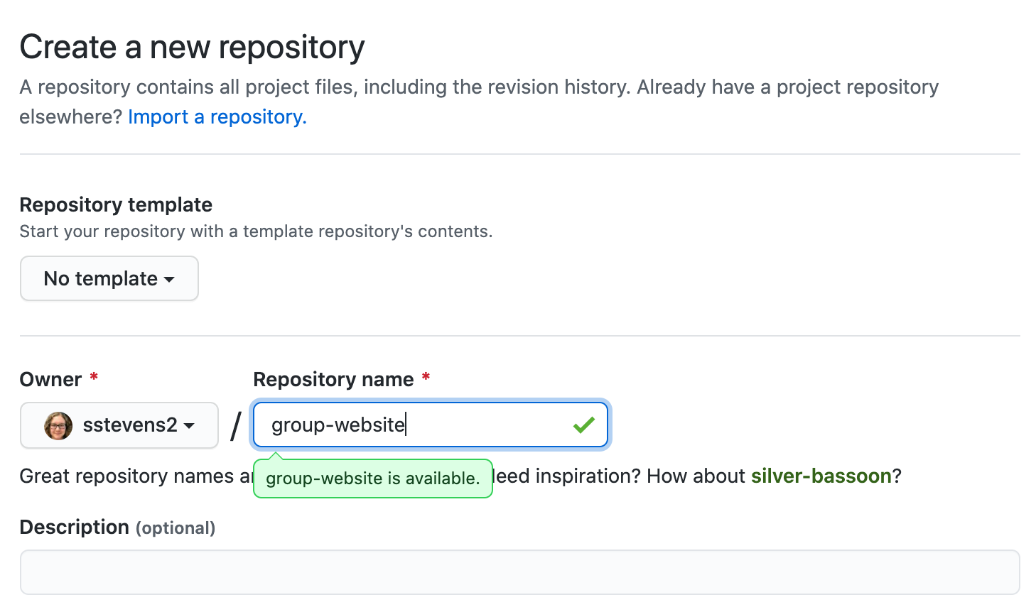 Repository name set to group-website