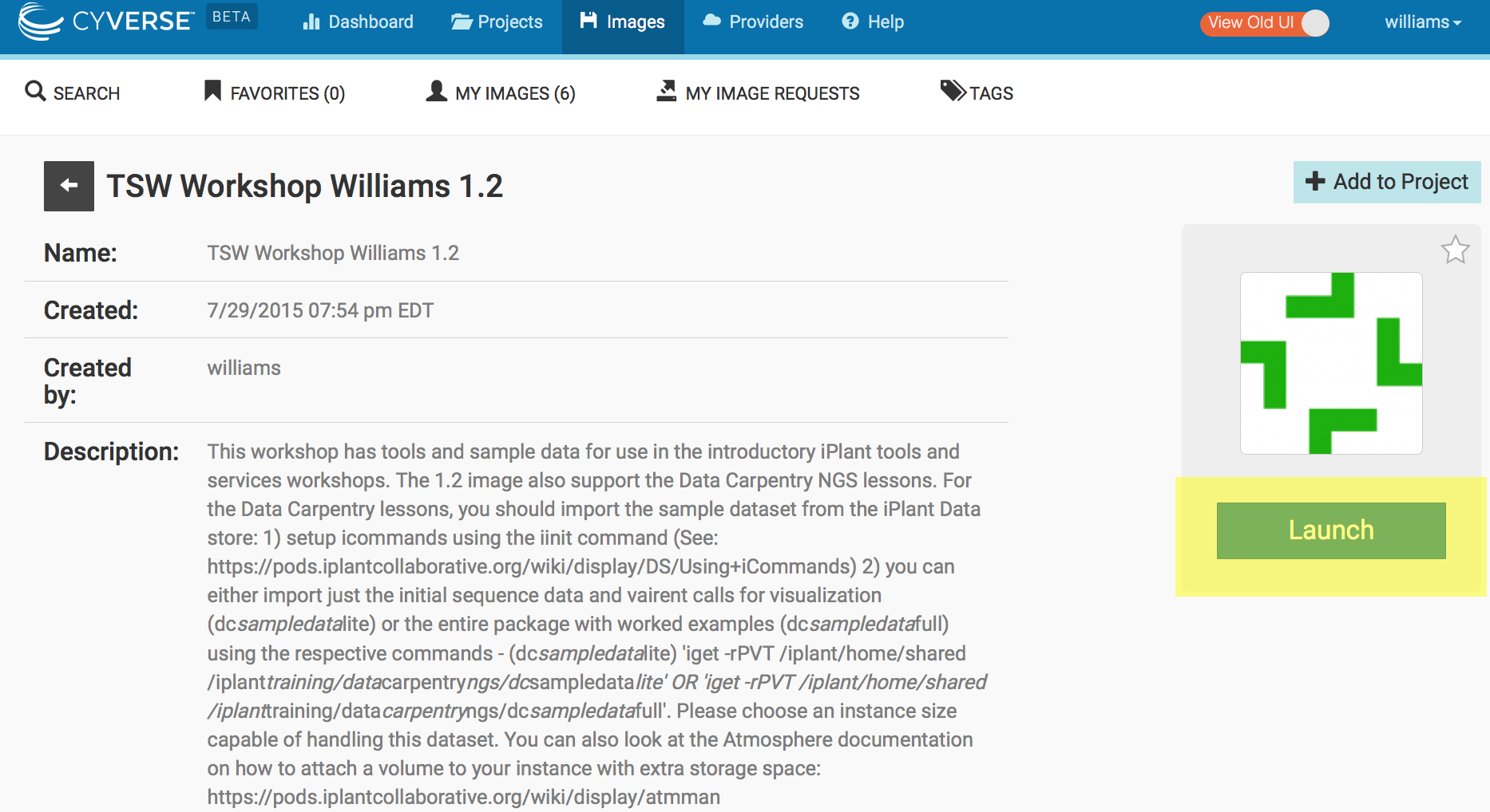 Launching your own instances – Introduction to Cloud Computing for Genomics